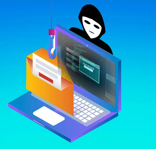 On a Blue background, a Wacom and a mouse.